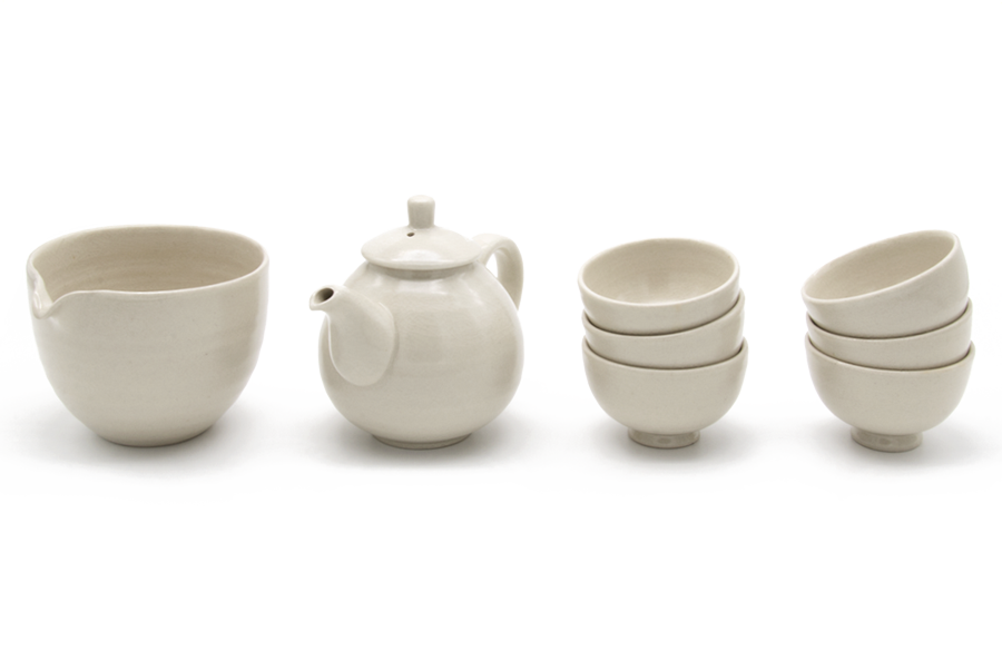 Vietnamese Tea Set – Tapioca White